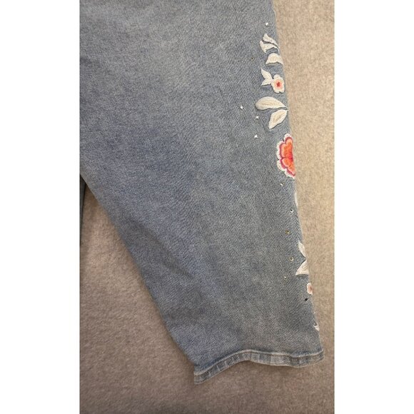 Lane Bryant Women's Capri Embroidered Jeans Size 20 - Picture 9 of 9